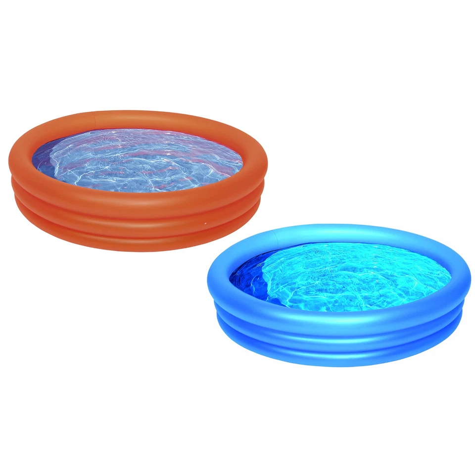 Wehncke Planschbecken 100x24cm Aufblasbar für Kinder 1-6 Jahre Sommerpool Pool