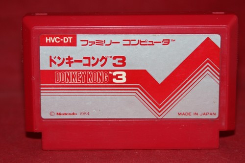 Donkey Kong 3 (Nintendo Famicom, 1984) Original Game Cartridge (HVC-DT)