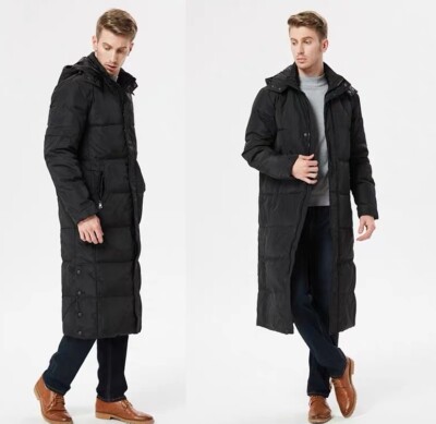 wintermantel daunen lang herren