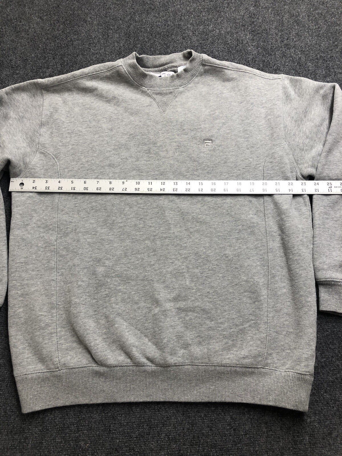 Fila Grey Basic Pullover Crewneck Sweatshirt Loun… - image 5