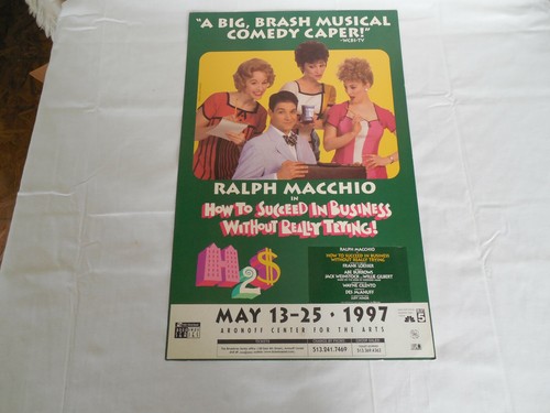 How to succeed in business theater poster Aronoff center for the arts 14" x 22" 