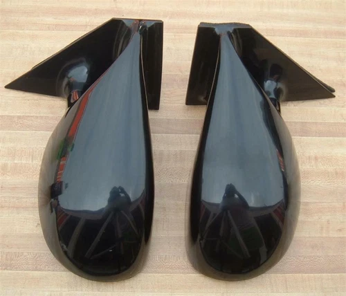 APC Fits 97-01 Dodge Dakota Black Manual Mirror Set w Blue Glass Street Legal