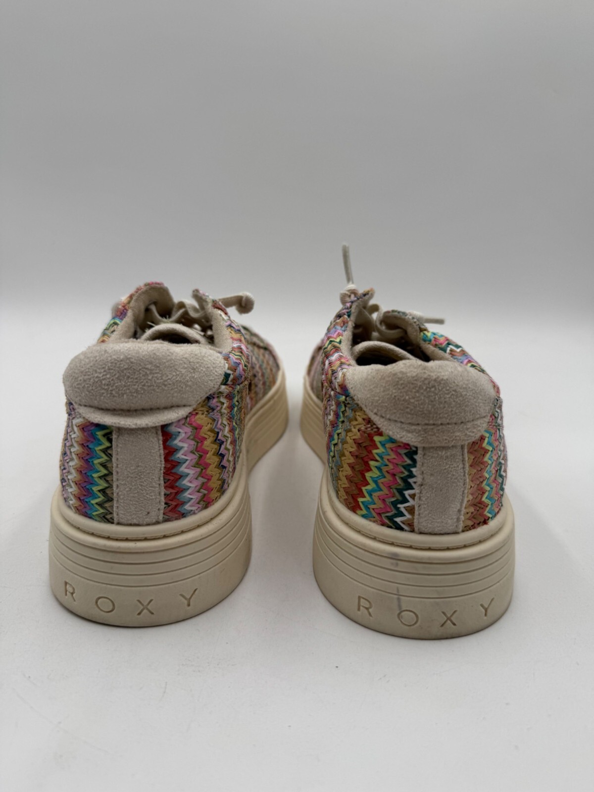 Roxy Womens Multicolor Chevron Platform Sneakers … - image 3