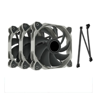 3Pcs 120mm Computer Fan Coolers PWM 4PIN PC Computer Cooling Case Radiator Fan