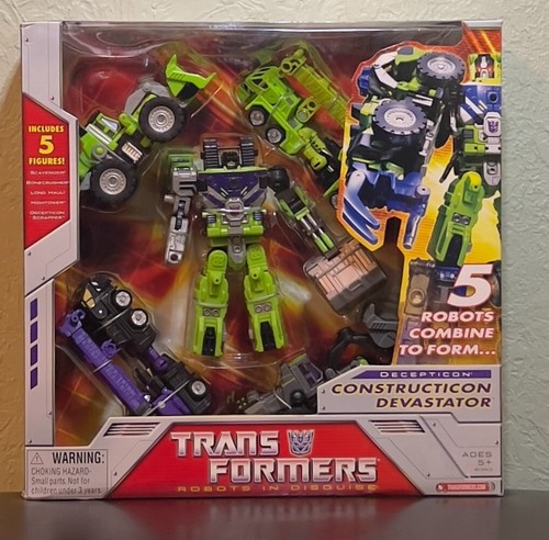 TRANSFORMERS R.I.D. CONSTRUCTICON DEVASTATOR 5-Pack Action Figure NEW - Picture 1 of 7