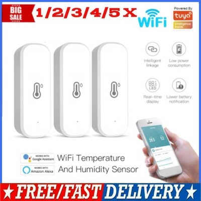 Tuya WiFi Zigbee Temperature Humidity Sensor Thermometer Hygrometer Smart Home  