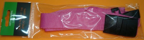 Cordón separable ajustable antimicrobiano de alta calidad 36" rosa con clip - Imagen 2 de 6