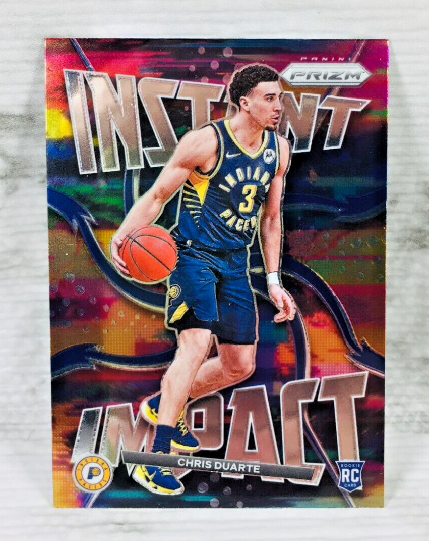 2021-22 PANINI PRIZM BASKETBALL #17 CHRIS DUARTE RC ROOKIE CARD (INSTANT IMPACT)