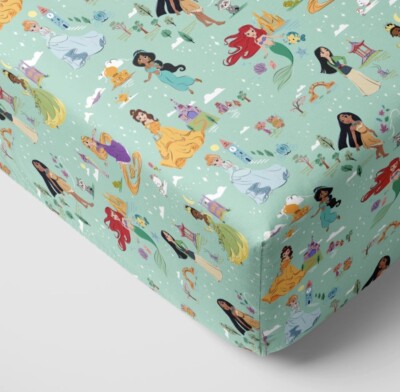 Little Sleepies LS Disney Princess Dreams Standard Fitted Crib Sheet NEW
