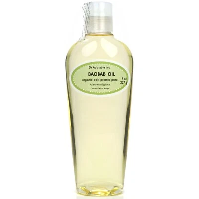 DR.ADORABLE INC Premium Baobab Carrier Oil Pure Organic Fresh Cold Pressed Health Benefits