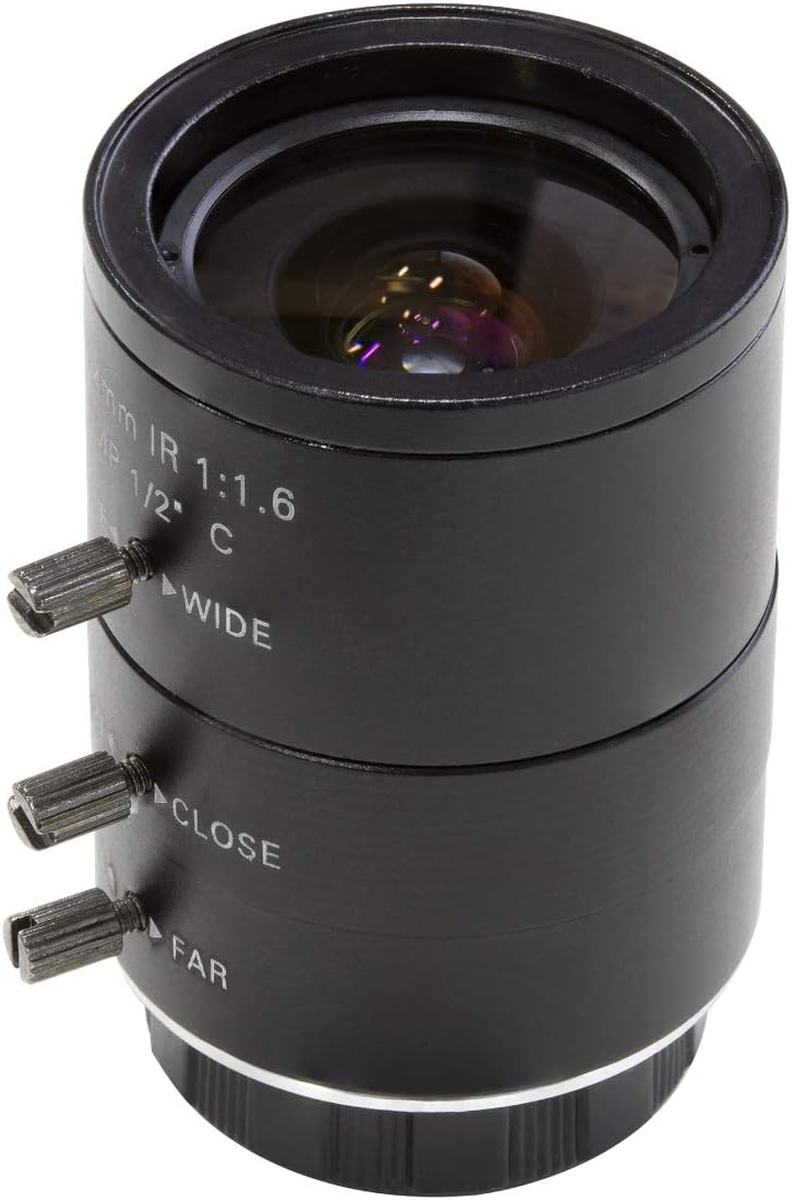 4-12Mm Varifocal C-Mount Lens for Raspberry Pi HQ Camera, with C