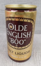 Man Cave Olde English 800 Malt Liquor Phillie Premium Pull Tab Aluminum Beer Can