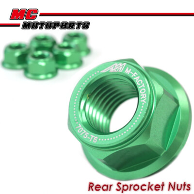 CNC Aluminium Sprocket Nut Kit Set For Kawasaki ZX-6R 636 B1-B2