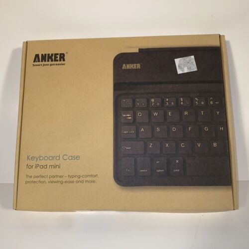 Anker Bluetooth Keyboard Case for Apple iPad Mini Model 98APPADMI-02BA READ