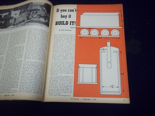 1954 FEBRUARY TOY TRAINS MAGAZINE - GREAT HOW TO MODEL RAILROAD ISSUE - M 891 - Picture 8 of 12