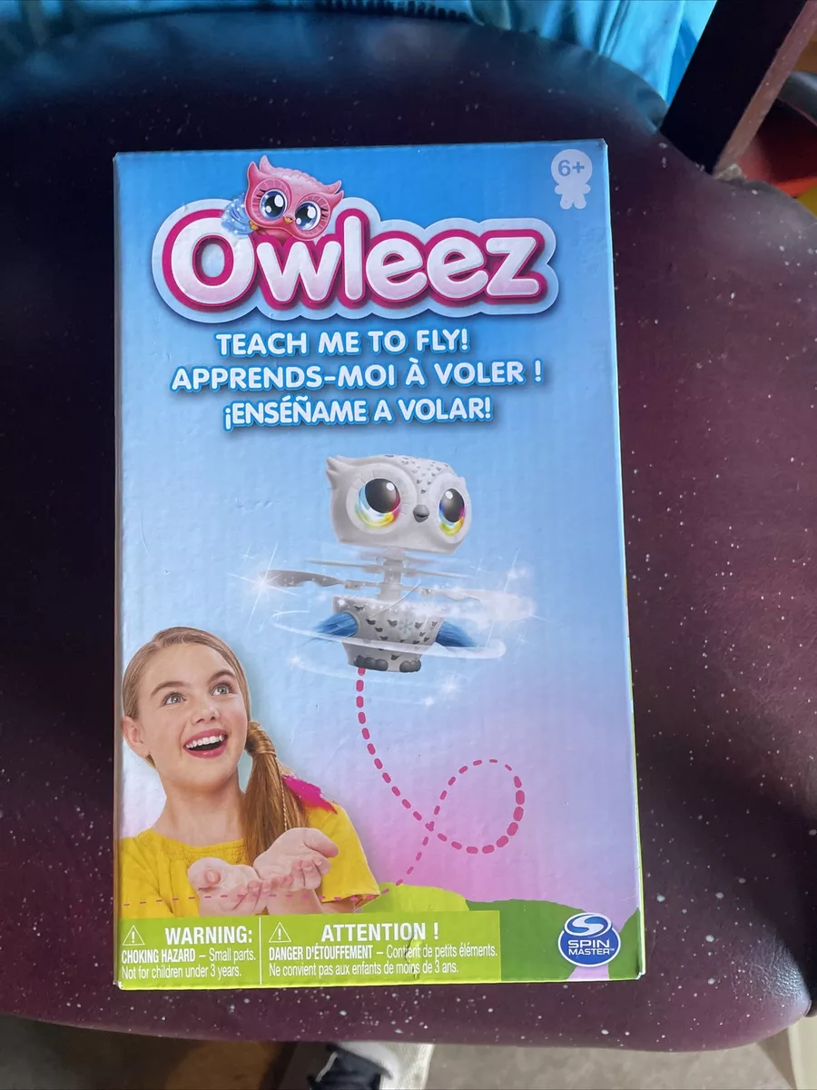 Owleez Flying Baby Owl Interactive Toy with Lights and Sounds White for K