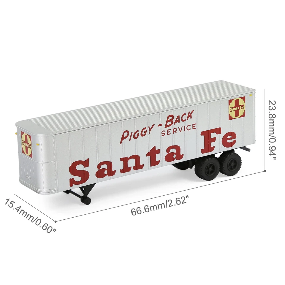 2 Units Evemodel Trailers N Scale 1:150 Model Trailer for Railway Tractor C15066 - Image 2 of 4