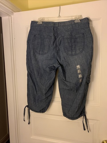 Gloria Vanderbilt Womens Size 10 Blue Cropped Pants NWT - Picture 4 of 11