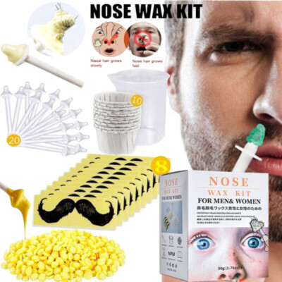 Nasenhaar Wach Nose Wax Kit Schmerzlos Haarentfernung Set für Männer und Frauen