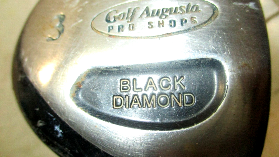 Golf Augusta Pro Shops Black Diamond Driver 15° loft 3 Wood Graphite