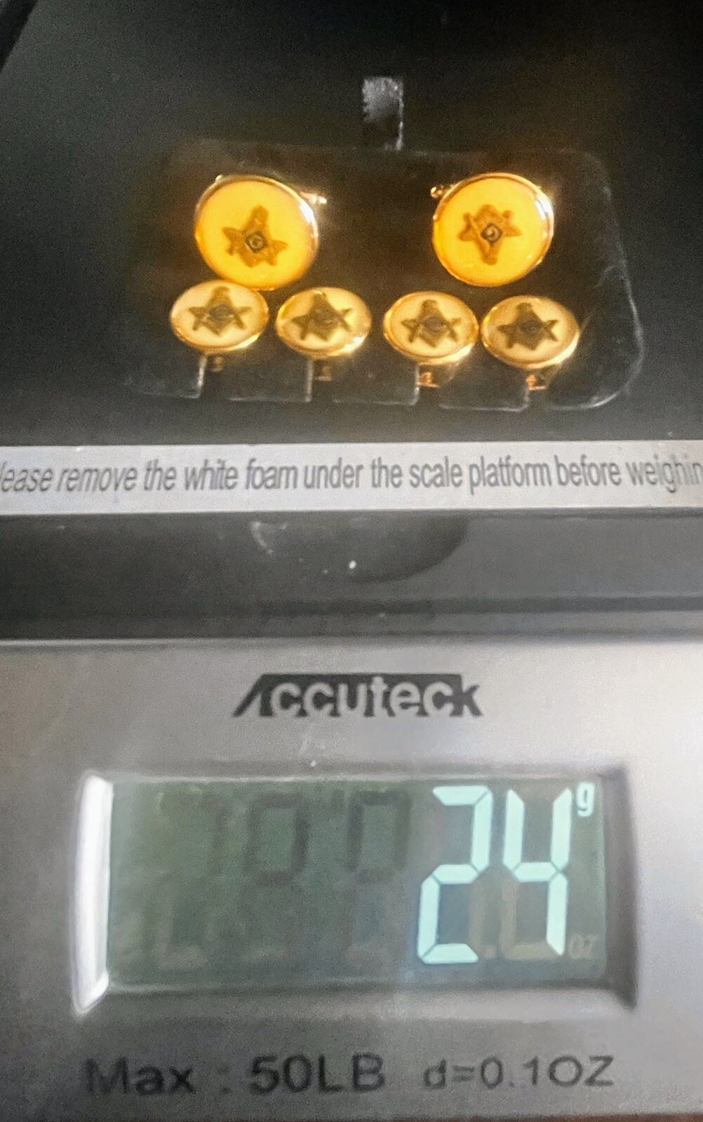 MASONIC Cufflink Set - image 5