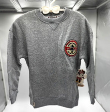 Disney Minnie Mouse Gray Sweatshirt Pullover Crewneck Kids Size Medium 10/12 NWT