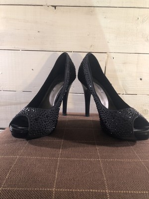 Lulu Townsend Strass Pumps Stiletto Schwarz Heels Größe: EUR 39 US
