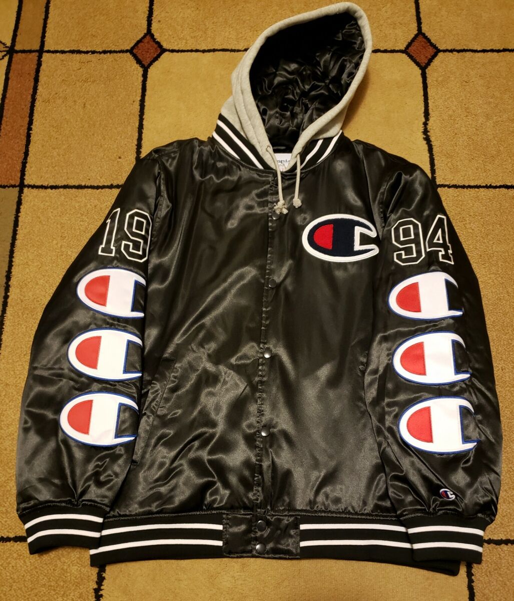 Supreme x Jordan Hooded Varsity Jacket 'Black