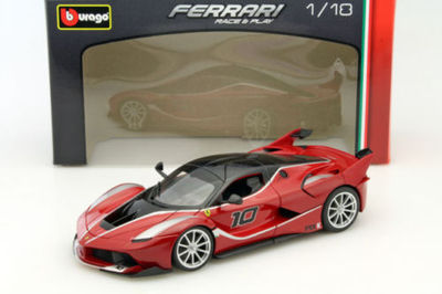 BBURAGO FERRARI FXX K #10 RED 18-16010 1:18*Nice Diecast Open