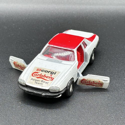 Corgi Diecast Jaguar XJS Carlsberg Power Boat Team 1/43 Model Beer Ad Vintage - Picture 7 of 10