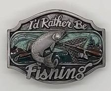 Vintage Fishing Belt Buckle