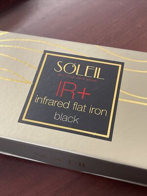 Soleil IR+ Infrared Professional Flat Iron Black | eBay
