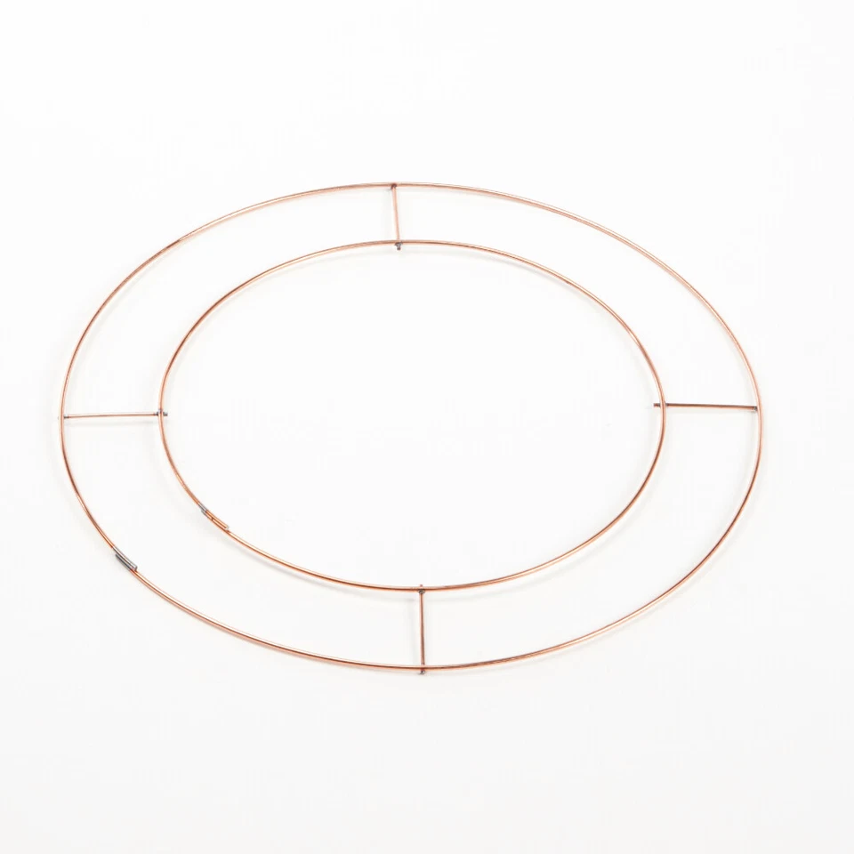OASIS 3x Anelli Corona Filo Piatto 12" Artigianato Natale Fioristica Cornice Rame UK