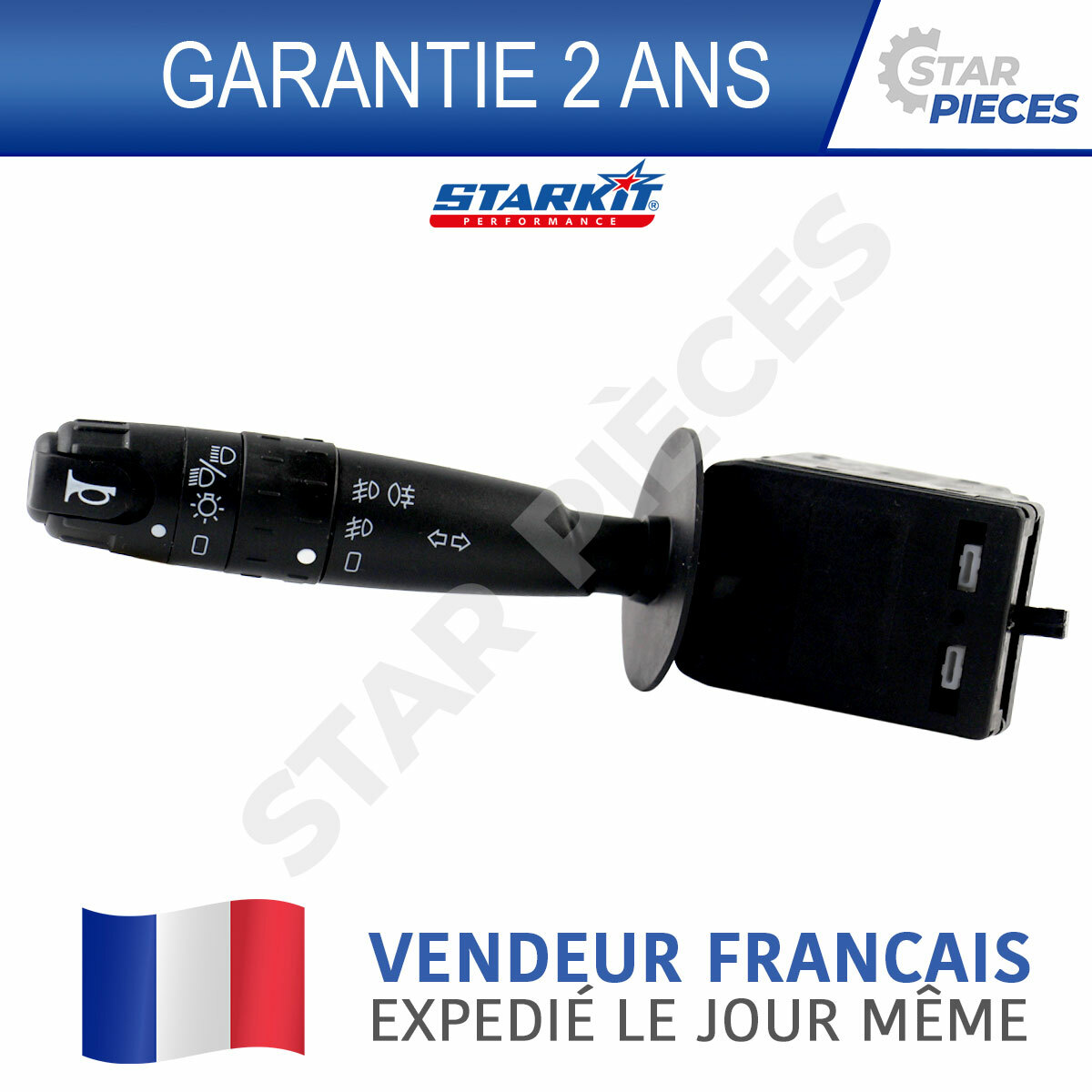 Commodo clignotant pour Citroën Evasion et Xantia avec commande de phares intégrée