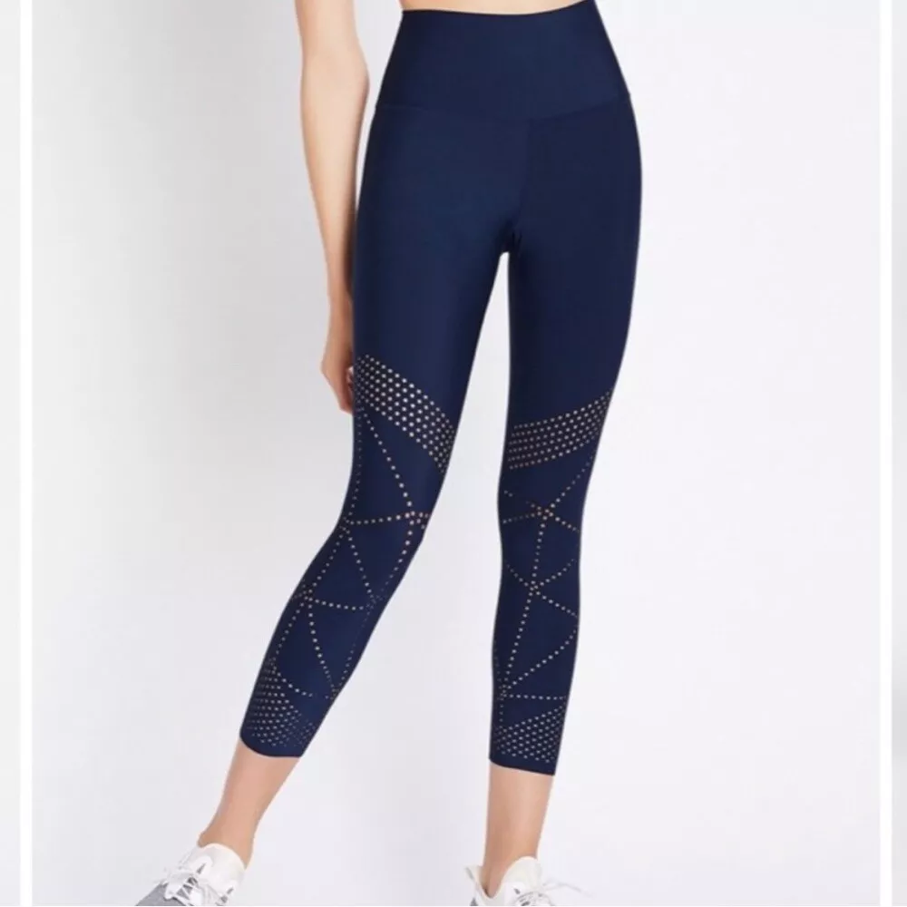 Nimble activewear studio to street 7/8 laser cut legging Navy