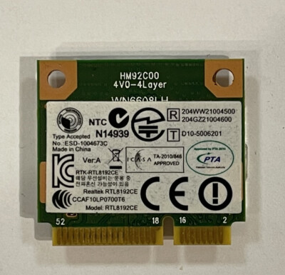 WLAN Karte ESD-1004673C aus Packard Bell VAB70 + voll funktionsfähig +
