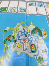 Final Fantasy 1990 Nintendo NES World Map / Enemy Chart NES-FF-USA(B)