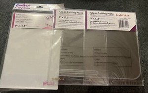 2 CraftFIRST 9x 12.5 Cutting Plates And Crafters Companion 9x 12.5 Shim