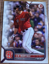 2022 Bowman Baseball J.D. Martinez #26 Base/Paper Boston Red Sox - Near Mint