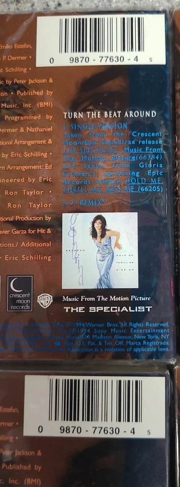 Gloria Estefan - Turn The Beat Around Cassette Single SEALED The Specialist - Image 4 of 4