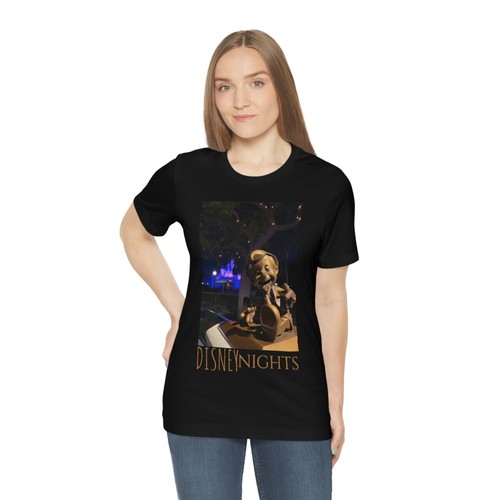 Unisex Jersey Short Sleeve Tee Painting of Its A DISNEY Thing PINOCCHIO'S STATUE - 第 6/9 張圖片