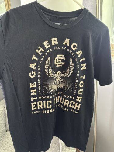 Eric Church The Gather Again Tour T-Shirt Large Music Concert 2021 Tour Dates