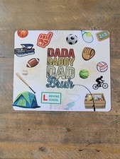 Rectangular Rubber Bottom Mousepad  Dada, Daddy, Dad, Bruh 