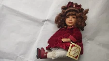 PORCELAIN DOLL by Collector's Choice with Certificate of Authenticity, Curly bro