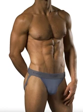 New C-IN2 Mens Jockstrap Stone Grey Cotton Underwear sz M #390 Vtg NIP