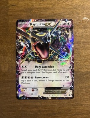 Pokémon TCG Rayquaza-EX XY XY69 Holo Promo Card, In Protective Sleeve