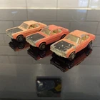 3 X Matchbox Lesney Superfast Series No. 54 Ford Capri Pink Black Bonnet #329