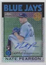 2021 Topps Silver Pack 1986 Chrome Baseball /199 Nate Pearson #86BC-69 Auto vf1