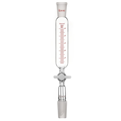 Stonylab Addition Funnel, 24/40 Joint Borosilicate Glass Graduated Dropping Funn