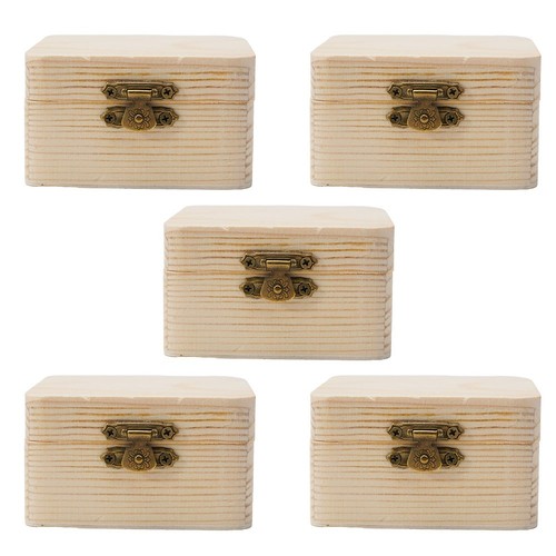 Aesthetic Appeal Set of 5 Wooden Jewelry Boxes Designed to Enhance Your Space - Picture 21 of 24